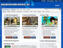 Tablet Screenshot of browsergame-world.de